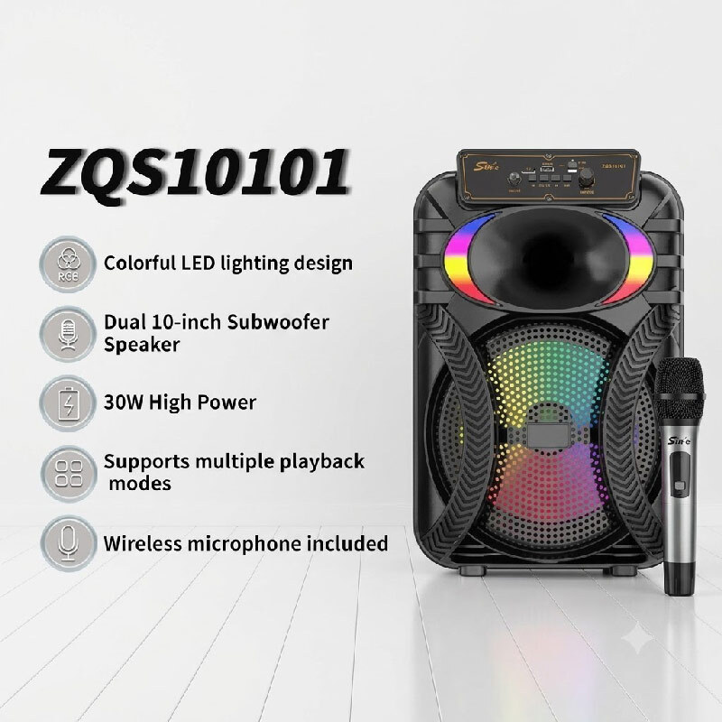اسپیکر بلوتوثی سینگ ای ZQS10101 + میکروفون و ریموت کنترل