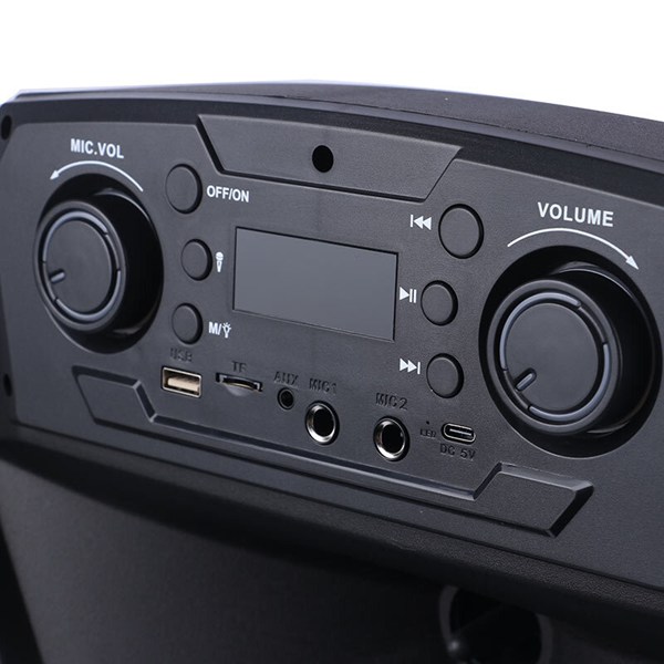 اسپیکر چمدانی بلوتوثی ایکس بیس ABS-15103 + میکروفون و ریموت کنترل