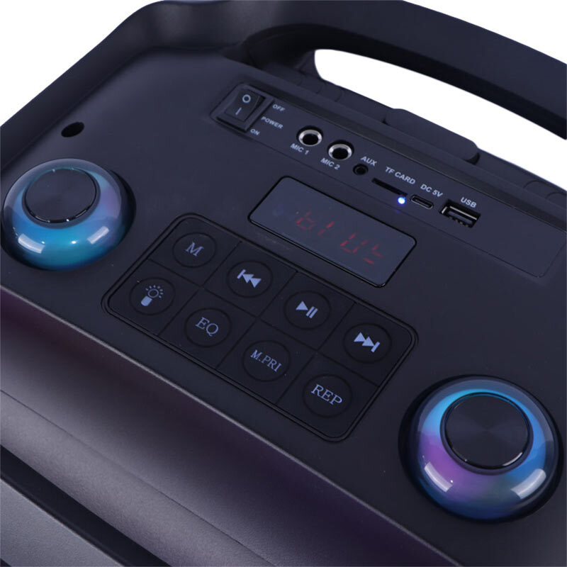 اسپیکر چمدانی بلوتوثی ایکس بیس ABS-12101 + میکروفون و ریموت کنترل