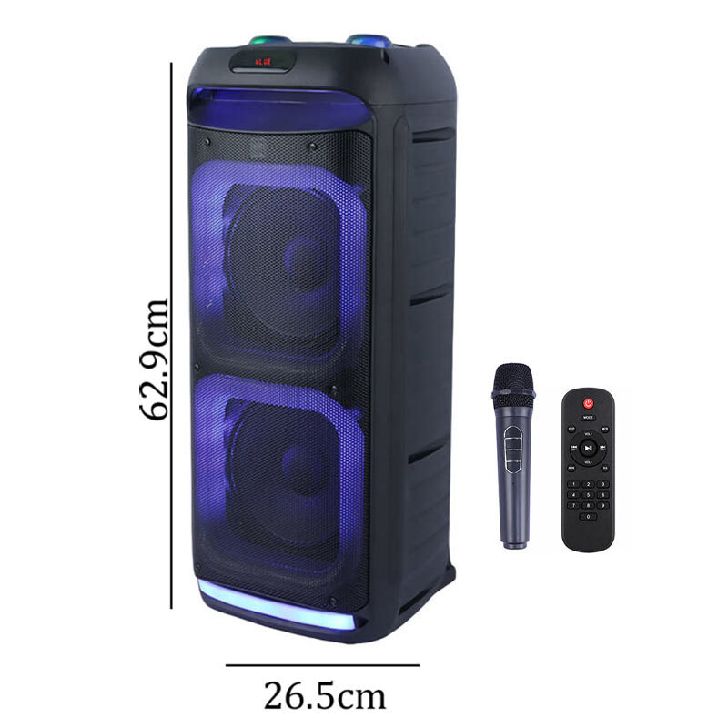 اسپیکر چمدانی بلوتوثی ایکس بیس ABS-8203 + میکروفون و ریموت کنترل