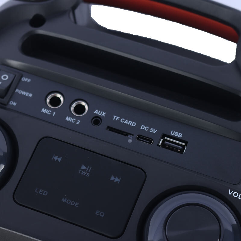 اسپیکر چمدانی بلوتوثی ایکس بیس ABS-8203 + میکروفون و ریموت کنترل