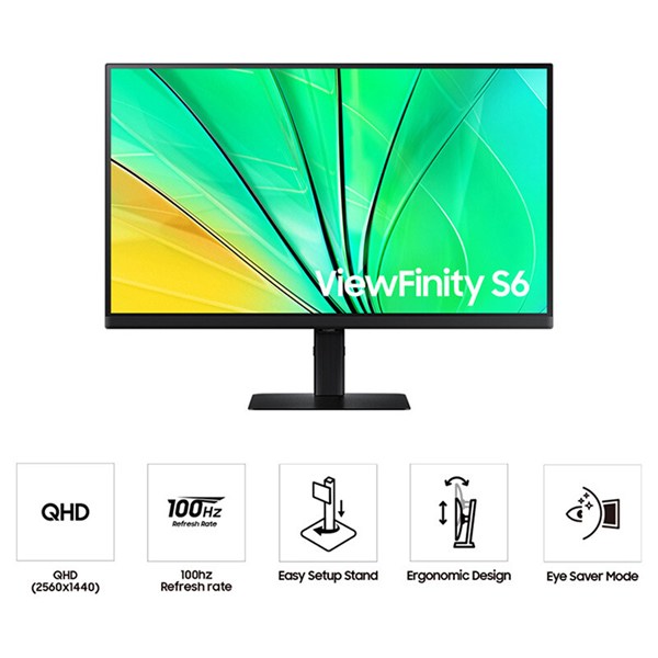 مانیتور سامسونگ ViewFinity S6 S60D سایز 27 اینچ