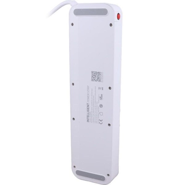 چند راهی 4 خانه ارت دار الدینیو SC4408C با کابل 2 متری + شارژر USB و Type-C