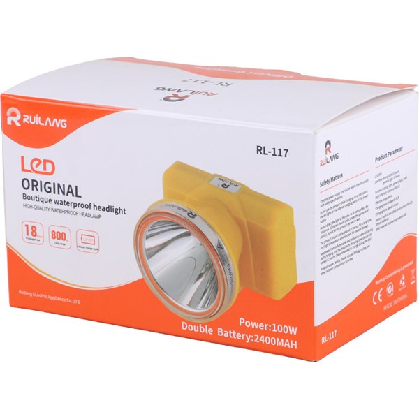 چراغ قوه پیشانی هدلایت شارژی رویلانگ RL-117