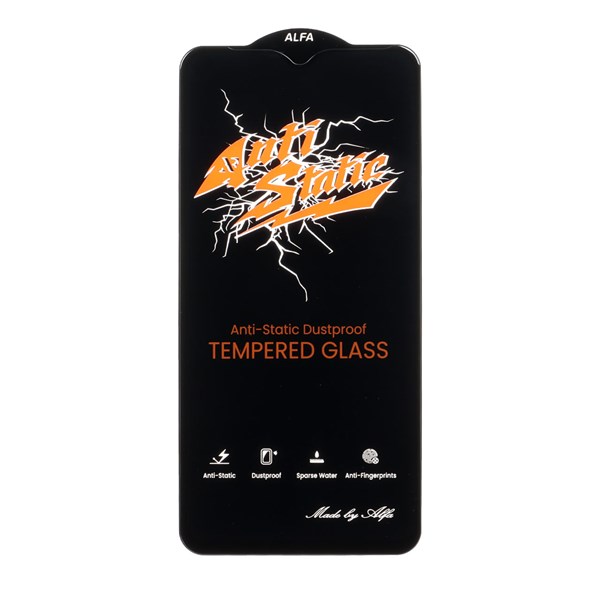 محافظ صفحه نمایش شیشه ای Full Cover Anti Static ALFA مدل Samsung Galaxy A10 / A10s / M10 / M20 / M01s