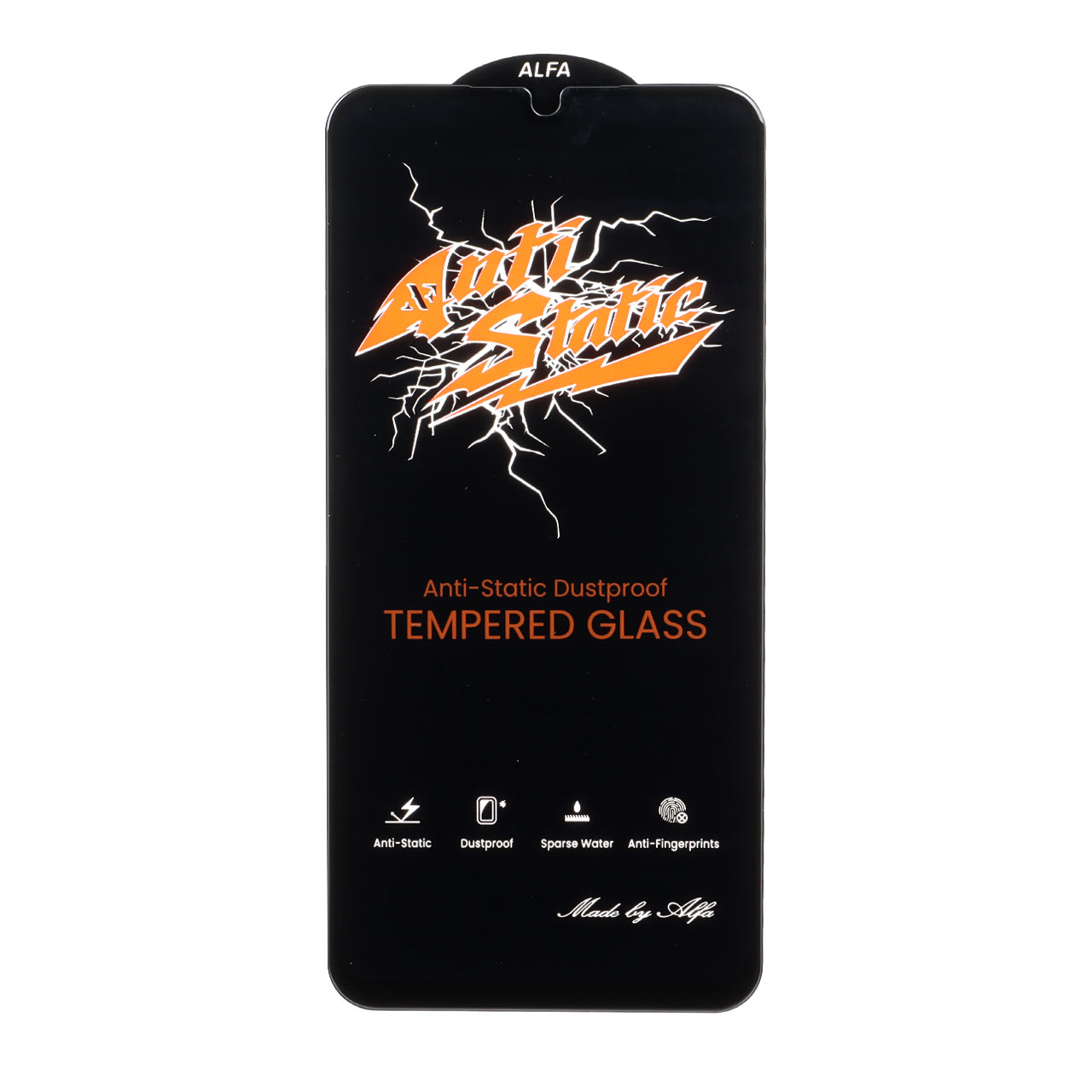 محافظ صفحه نمایش شیشه ای Full Cover Anti Static ALFA مدل Samsung Galaxy A15 / A25 / A24 / M34 / F34