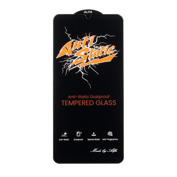 محافظ صفحه نمایش شیشه ای Full Cover Anti Static ALFA مدل Samsung Galaxy A70 / A70S / A42 / M42