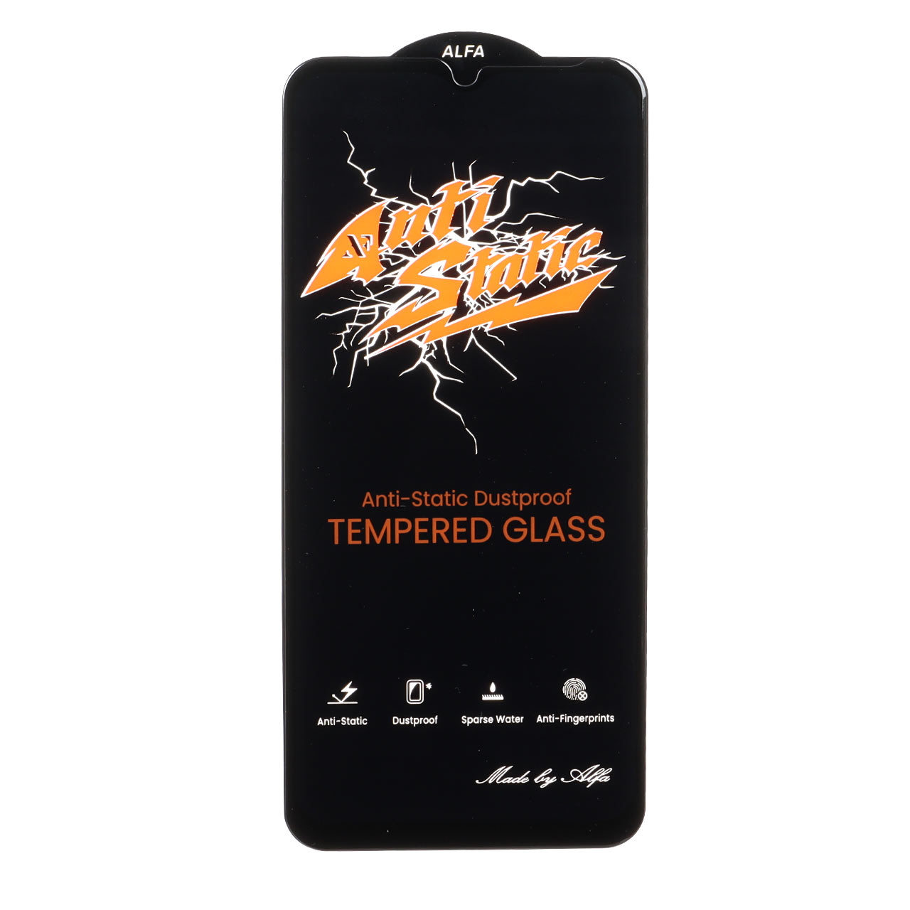 محافظ صفحه نمایش شیشه ای Full Cover Anti Static ALFA مدل Samsung Galaxy A14 / M14 / F14 / A22 5G