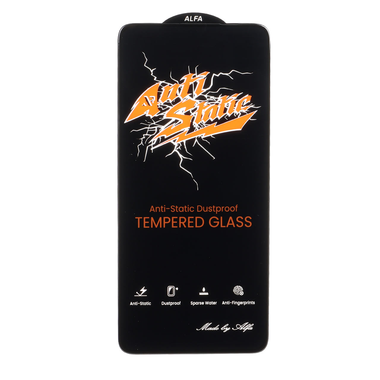 محافظ صفحه نمایش شیشه ای Full Cover Anti Static ALFA مدل Xiaomi Redmi Note 13 4G / Poco M7 Pro 5G