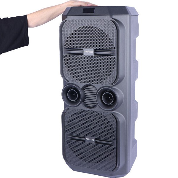 اسپیکر چمدانی بلوتوثی ایکس بیس ABS-12202 + میکروفون و ریموت کنترل