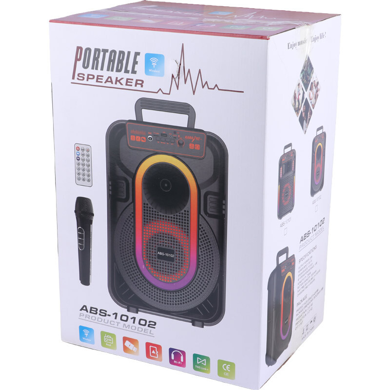 اسپیکر بلوتوثی ABS-10102 + میکروفون و ریموت کنترل