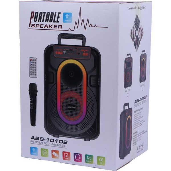 اسپیکر بلوتوثی ABS-10101 + میکروفون و ریموت کنترل