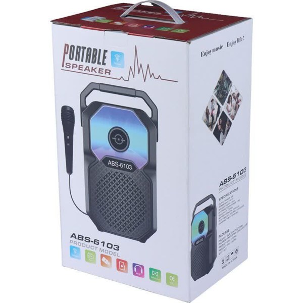 اسپیکر بلوتوثی ABS-6103 + میکروفون