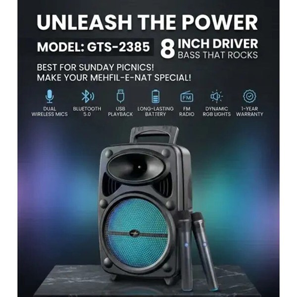 اسپیکر بلوتوثی گریت نایس GTS-2385 + میکروفون