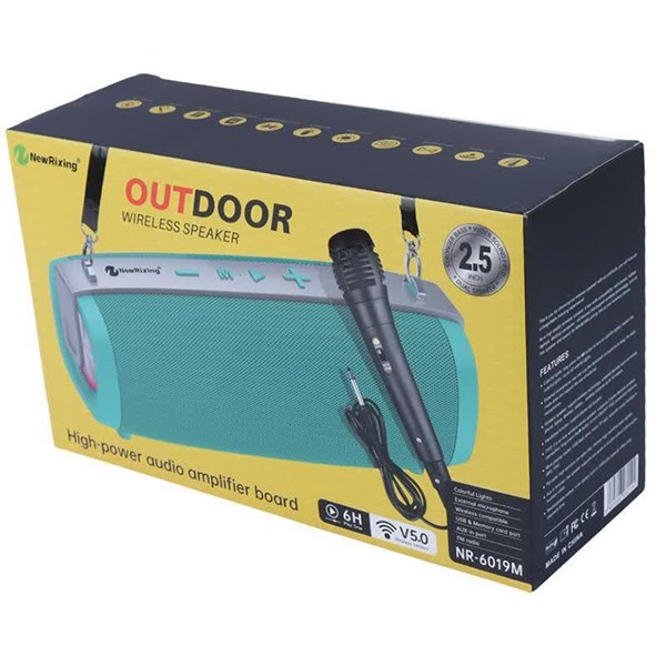 اسپیکر بلوتوثی نیو ریکسینگ NR6019M + میکروفون