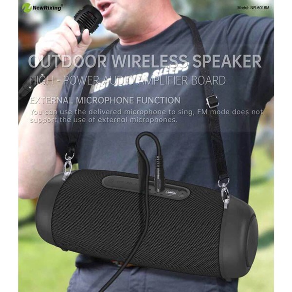 اسپیکر بلوتوثی نیو ریکسینگ NR-6016M + میکروفون