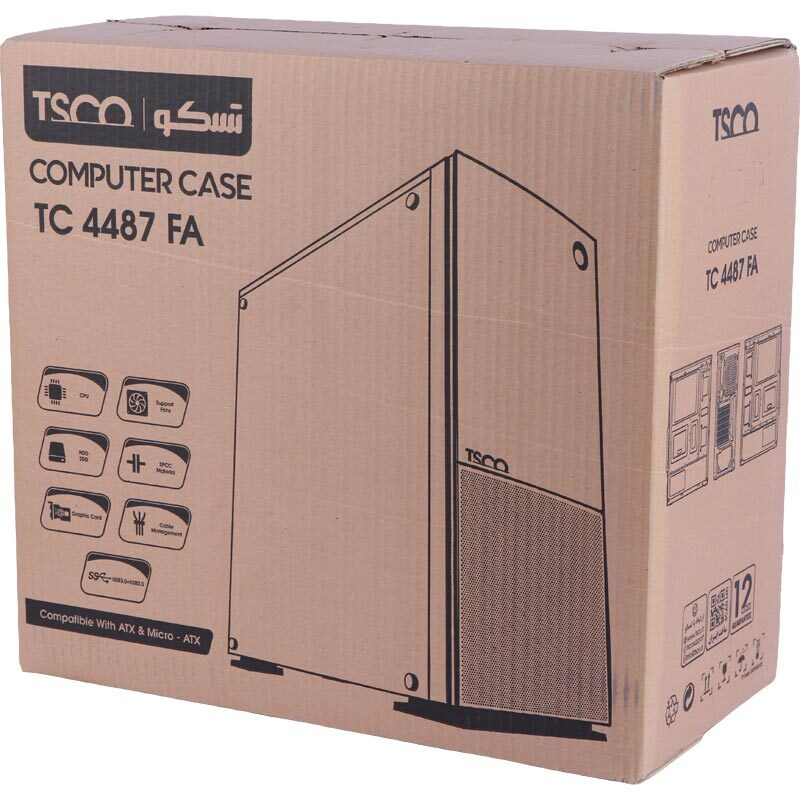 کیس کامپیوتر تسکو TC 4487FA