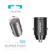 شارژر فندکی PD و فست دو پورت VIPLATINA مدل VK25 30W - مشکی (گارانتی 18 ماه تعویض نیکان همراه)