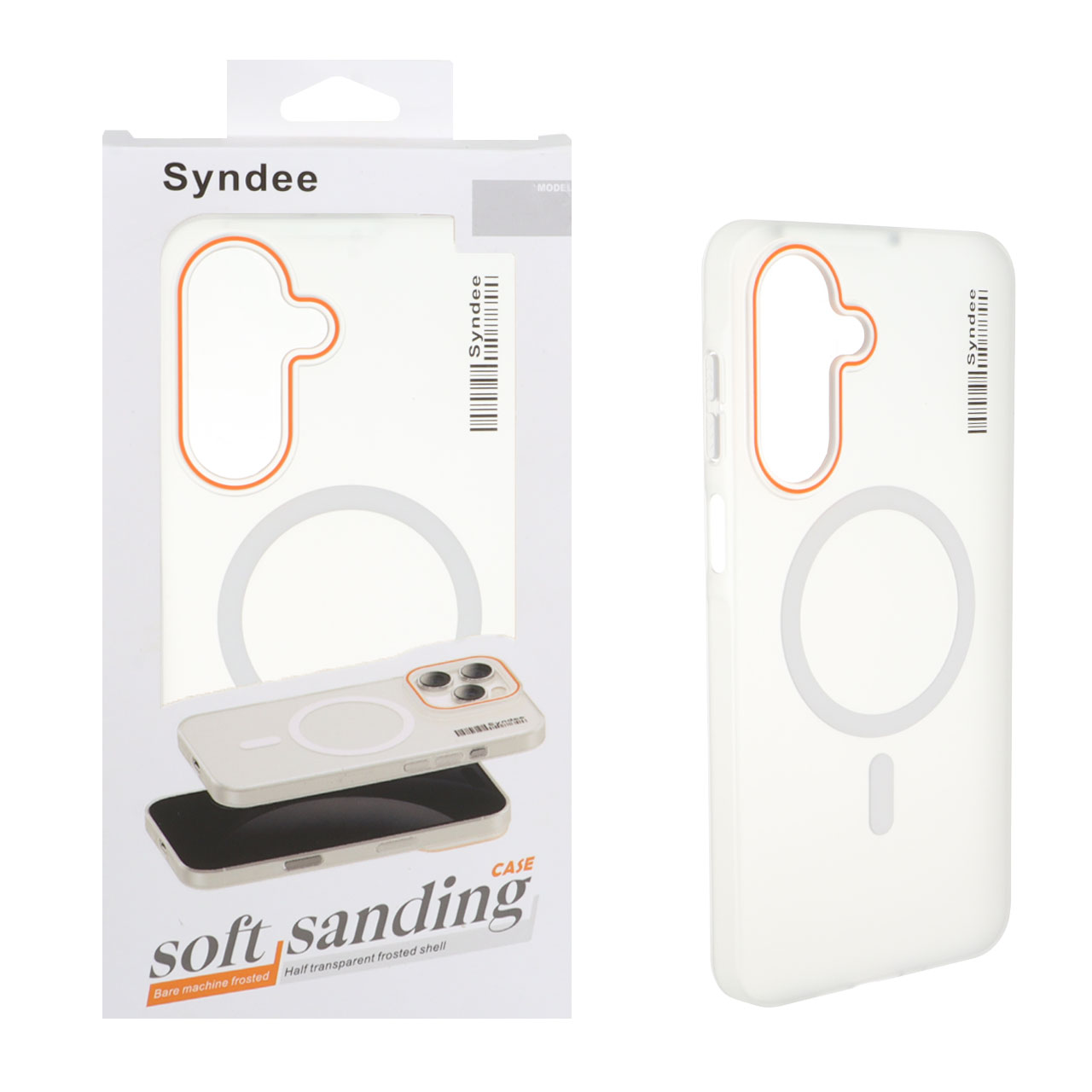 قاب اورجینال Syndee پشت مات MagSafe مدل Samsung Galaxy A17 / A26 - سفید (پک دار )