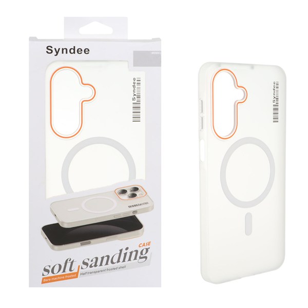 قاب اورجینال Syndee پشت مات MagSafe مدل Samsung Galaxy A17 / A26 - سفید (پک دار )