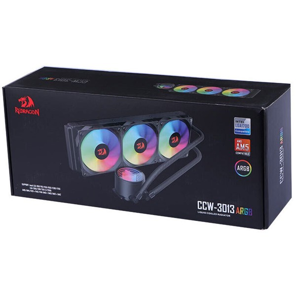 خنک کننده مایع پردازنده ردراگون CCW-3013 ARGB 360 Black