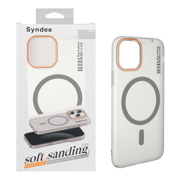 قاب اورجینال Syndee پشت مات MagSafe مدل Apple iPhone 11 Pro - خاکستری (پک دار )
