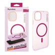 قاب اورجینال Syndee پشت مات MagSafe مدل Apple iPhone 11 - سرخابی (پک دار )