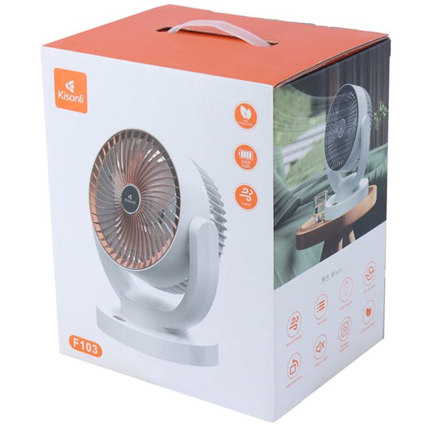 پنکه رومیزی شارژی کیسونلی F103