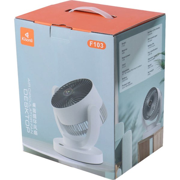 پنکه رومیزی شارژی کیسونلی F103