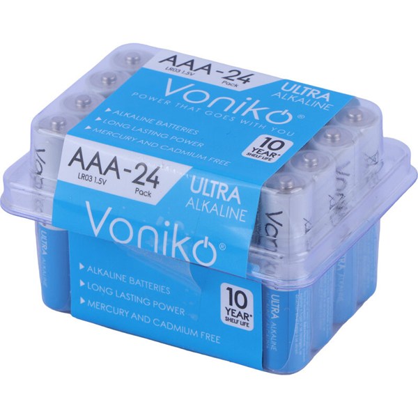 باتری دوتایی نیم قلمی ونیکو Ultra Alkaline LR03 کد 1
