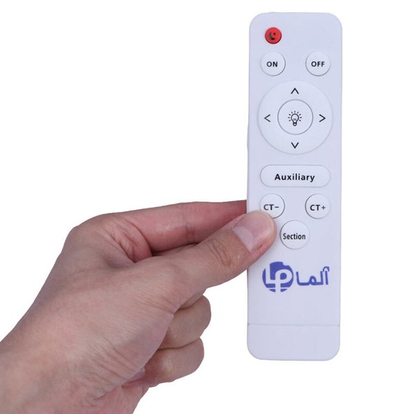 چراغ سقفی روکار سه حالته 100 وات آلما مربع کد 801