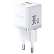 شارژر دیواری 30 وات باسئوس Palm P1011160A113 QC3.0 PD3.0 3A + کابل تبدیل تایپ سی