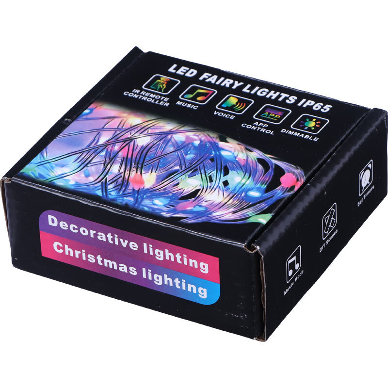 ریسه مفتولی رنگی FAIRY LIGHTS LED طول 10 متر + ریموت کنترل