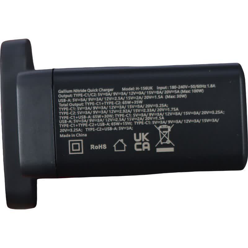 شارژر دیواری 100 وات هیسکا H-156UK GaN QC3.0 PD 5A