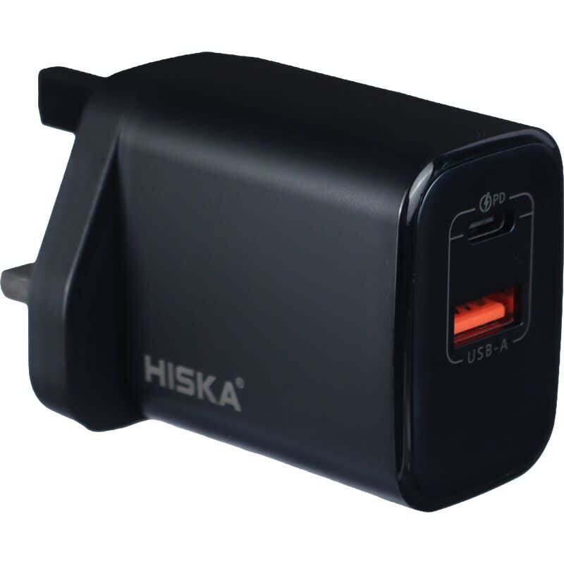 شارژر دیواری 67 وات هیسکا H-167UK GaN QC3.0 PD 3.35A