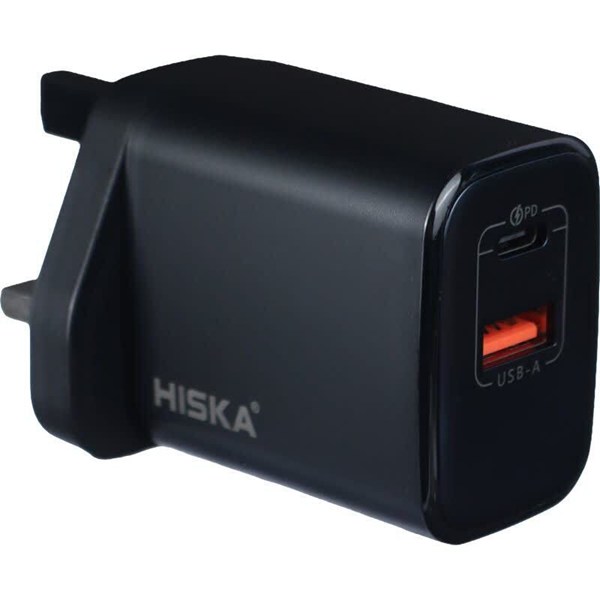 شارژر دیواری 67 وات هیسکا H-167UK GaN QC3.0 PD 3.35A