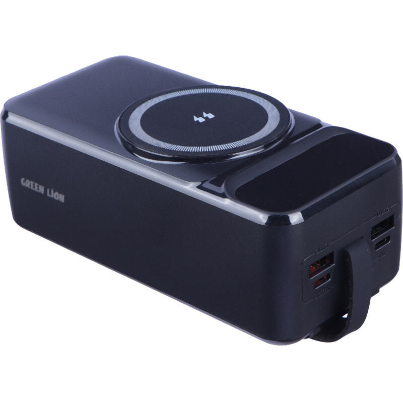 پاور بانک بی سیم فست شارژ گرین لاین Everton GL-PXB5 GNEVRTN40K QC PD 22.5W ظرفیت 40000 میلی‌ آمپر ساعت