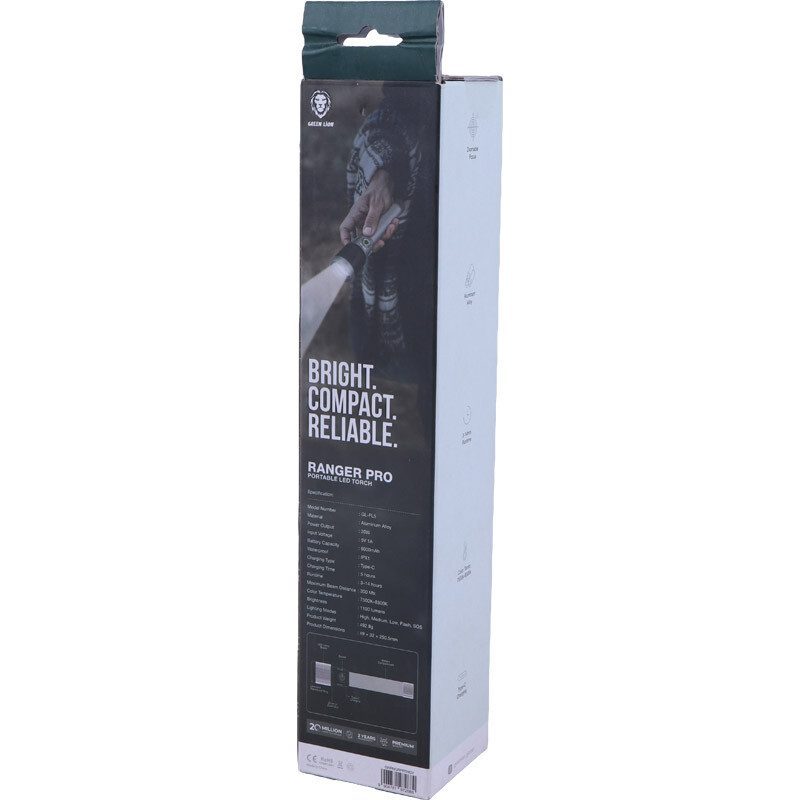 چراغ قوه شارژی گرین لاین Ranger Pro GL-FL5 GNRNGRPRTH