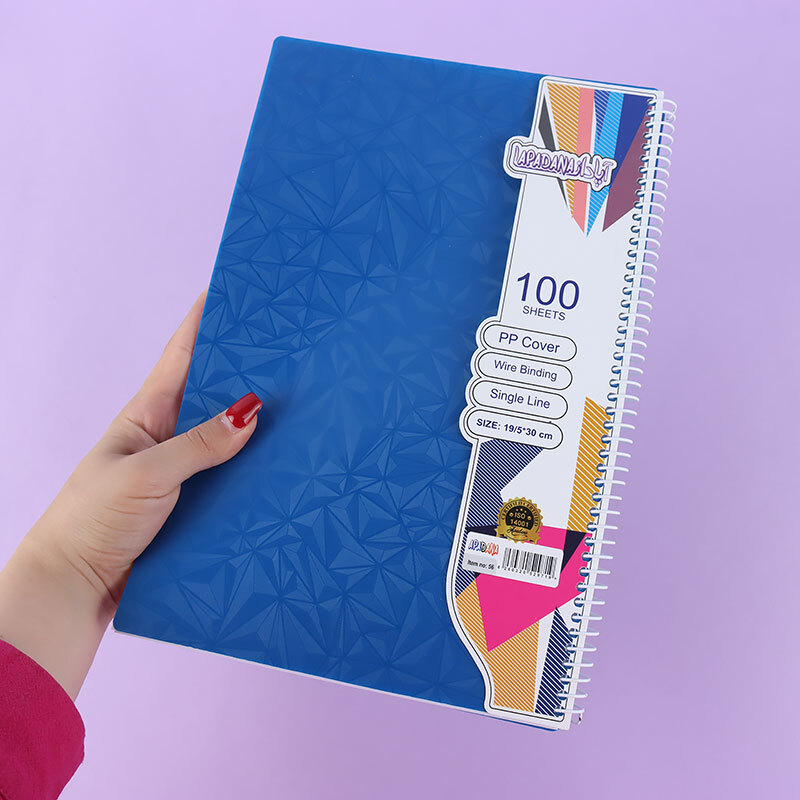 دفتر سیمی 100 برگ ساده رنگی آپادانا کد 56