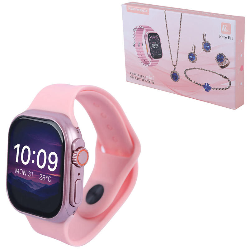 پکیج ساعت هوشمند و اکسسوری کیگی ویر KW80 Ultra 3 Mini