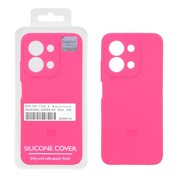 قاب سیلیکونی پاک کنی اورجینال Master Quality مدل Xiaomi Redmi 15C / Poco C85 - صورتی فانتزی (پک دار)