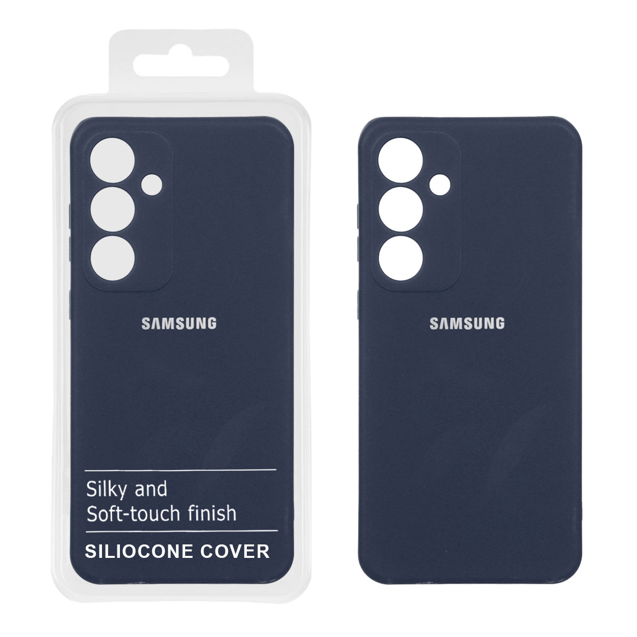 قاب نیو سیلیکون محافظ لنزدار RFF مدل Samsung Galaxy S25 FE - سرمه ای (پک دار)