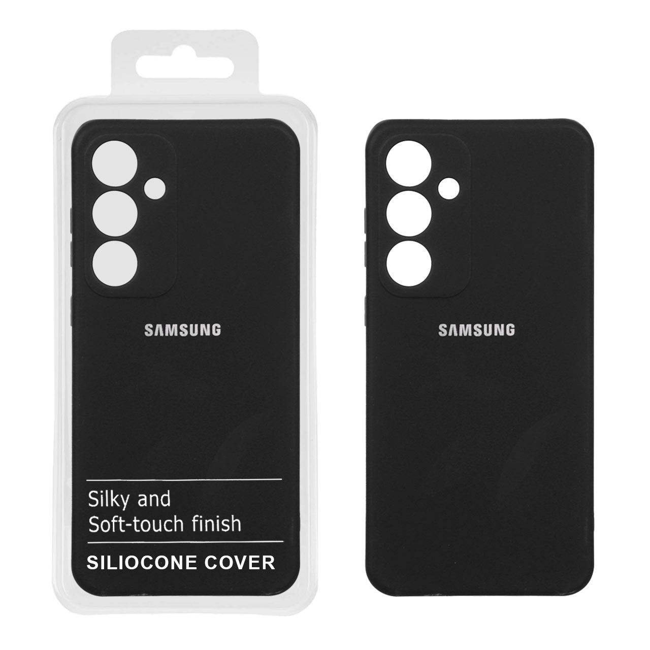 قاب نیو سیلیکون محافظ لنزدار RFF مدل Samsung Galaxy S25 FE - مشکی (پک دار)