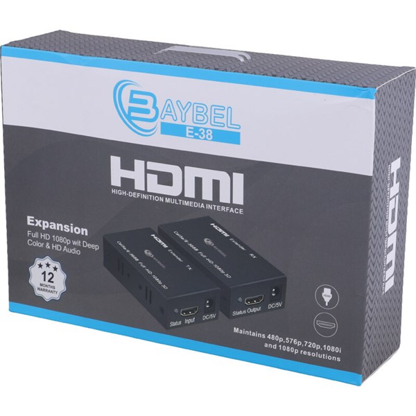 اکستندر HDMI بایبل E-38 طول 60 متر