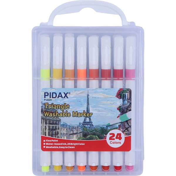 ماژیک نقاشی 24 رنگ طرح واشیبل پیداکس P-2224