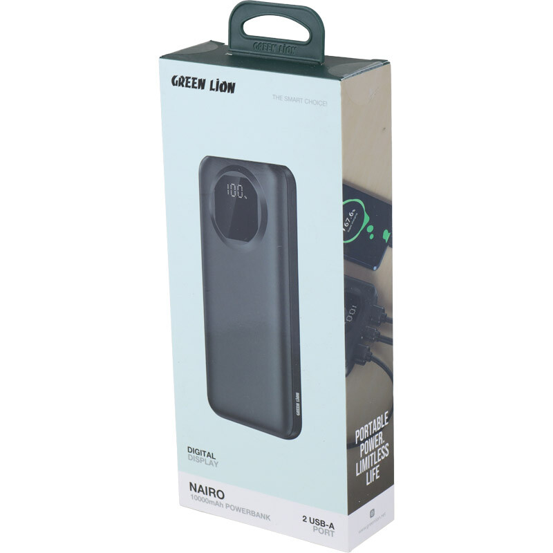 پاور بانک گرین لاین Nairo GL-PX38 GNNAR10PB 12W ظرفیت 10000 میلی‌ آمپر ساعت