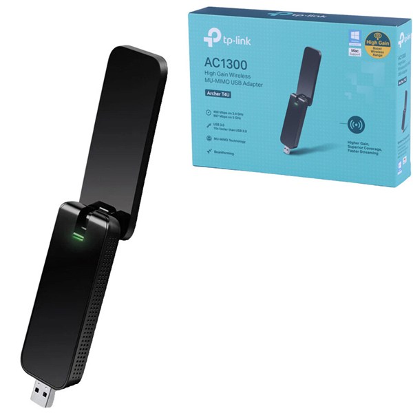 کارت شبکه بی سیم آنتن دار تی پی لینک Archer T4U AC1300 867Mbps