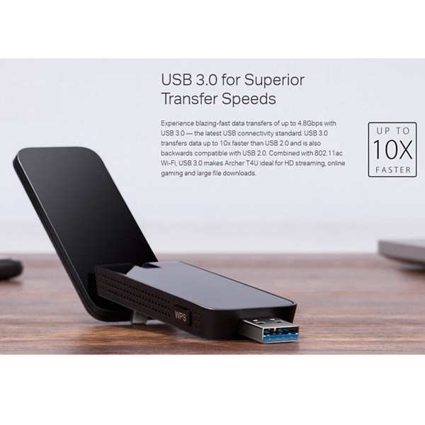کارت شبکه بی سیم آنتن دار تی پی لینک Archer T4U AC1300 867Mbps