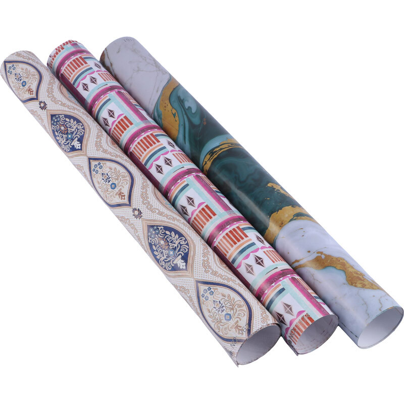 کاغذ کادو گلاسه طرح دار اداری بسته 50 عددی