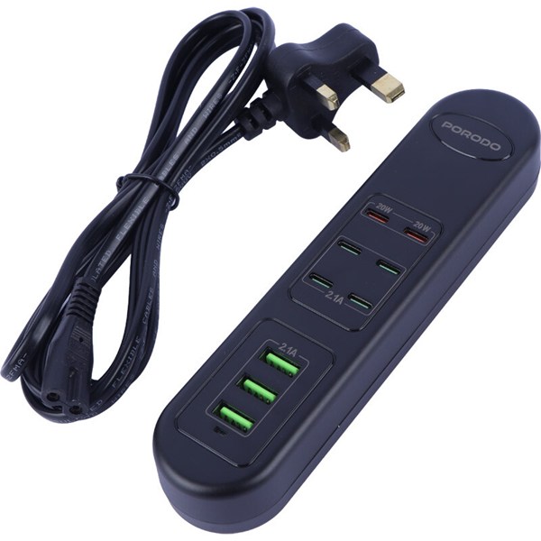 شارژر رومیزی فست شارژ 9 پورت پرودو PD-FWCH032 PD 20W